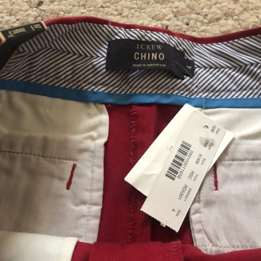 J crew chino 3 inch  shorts size 4 - Picture 2 of 3